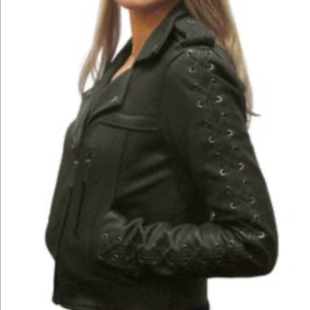 BCBG Max Azria ISA Leather Jacket - NWT - XXS - Picture 2 of 3